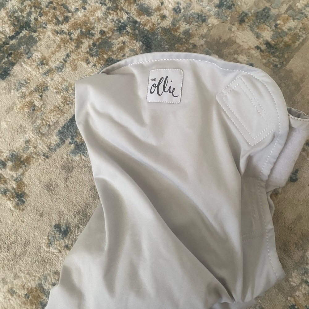 Ollie silver grey baby swaddle